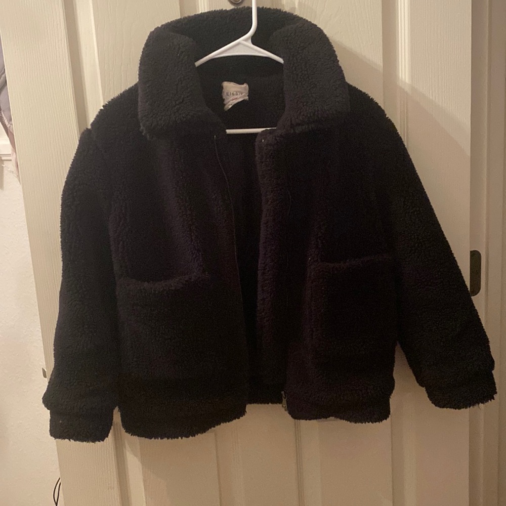 Black Fluffy Jacket
